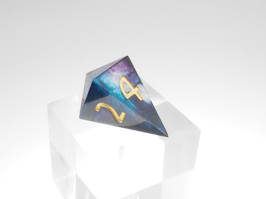 Drip Dice Turquoise and Violet