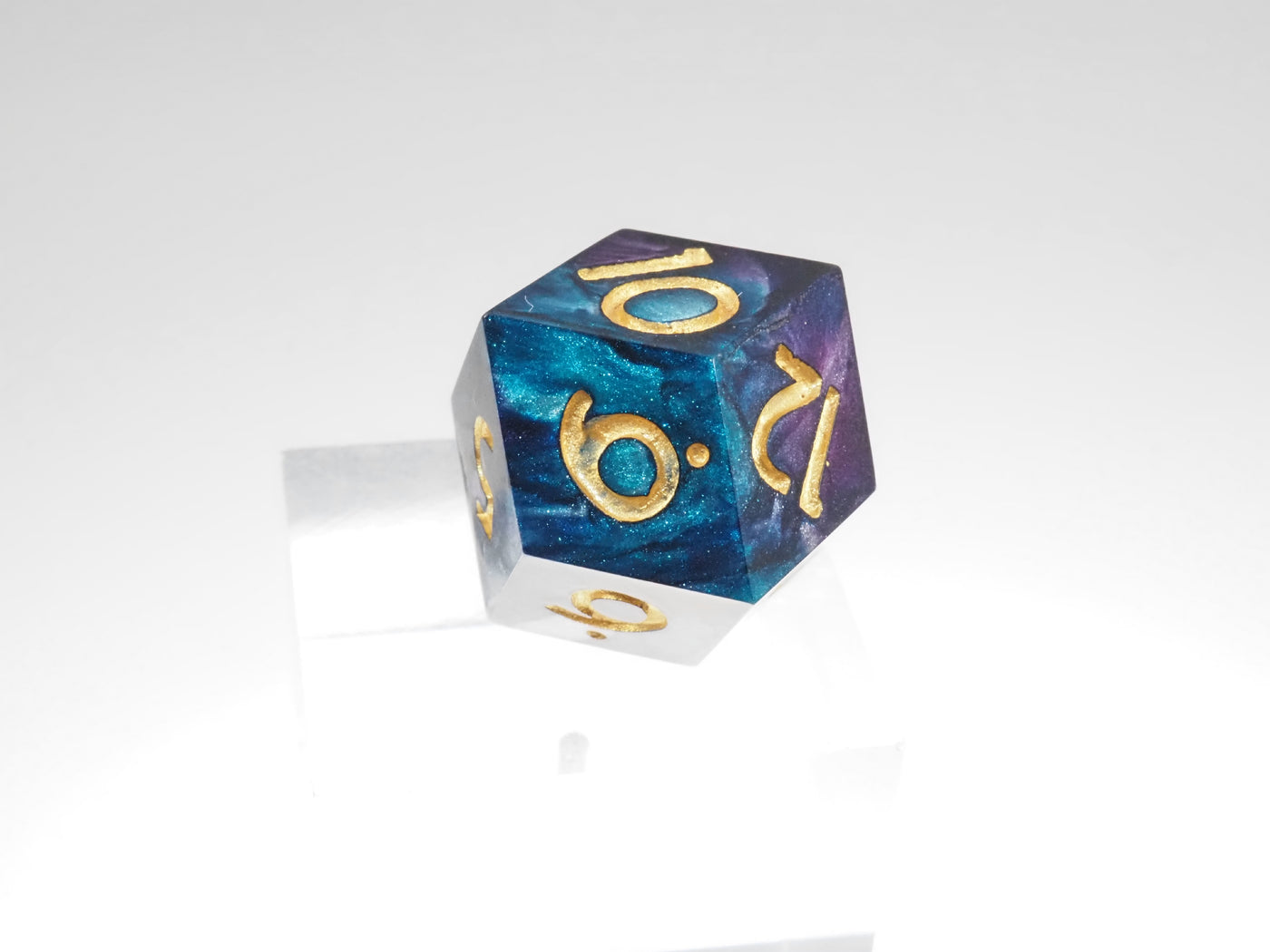 Drip Dice Turquoise and Violet