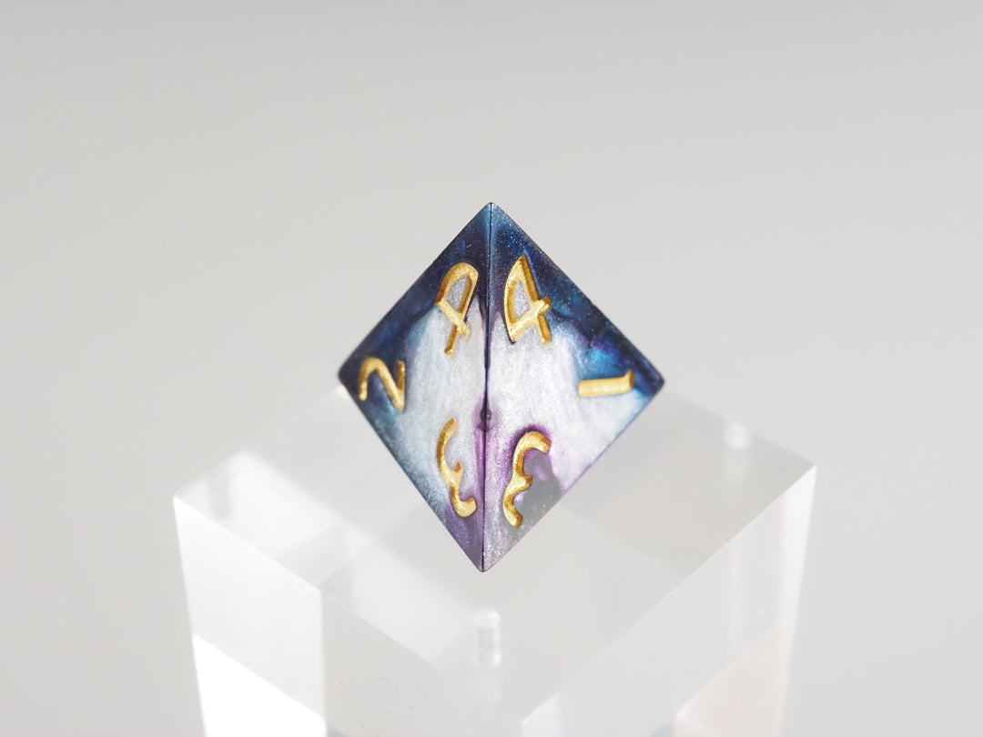 Drip Dice Turquoise and Violet