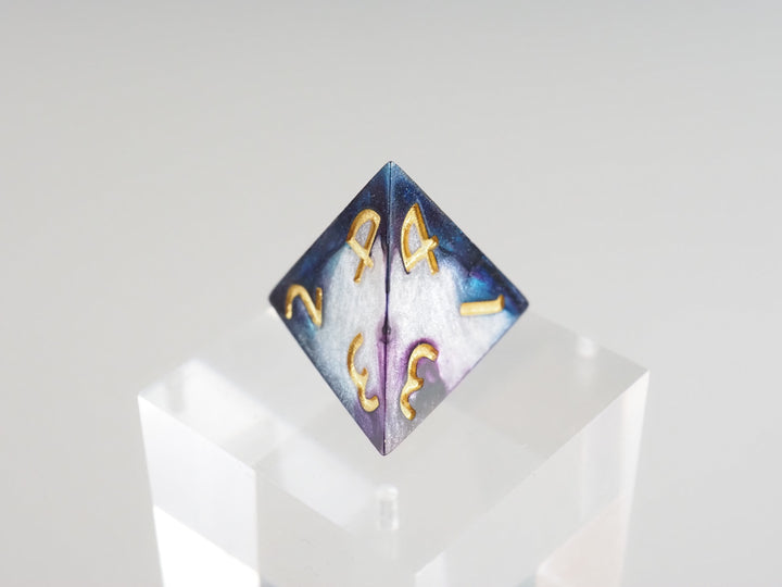 Drip Dice Turquoise and Violet