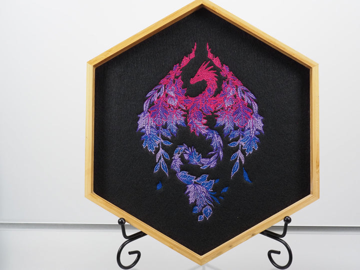 Laubdrache - Bi-Pride Dicetray