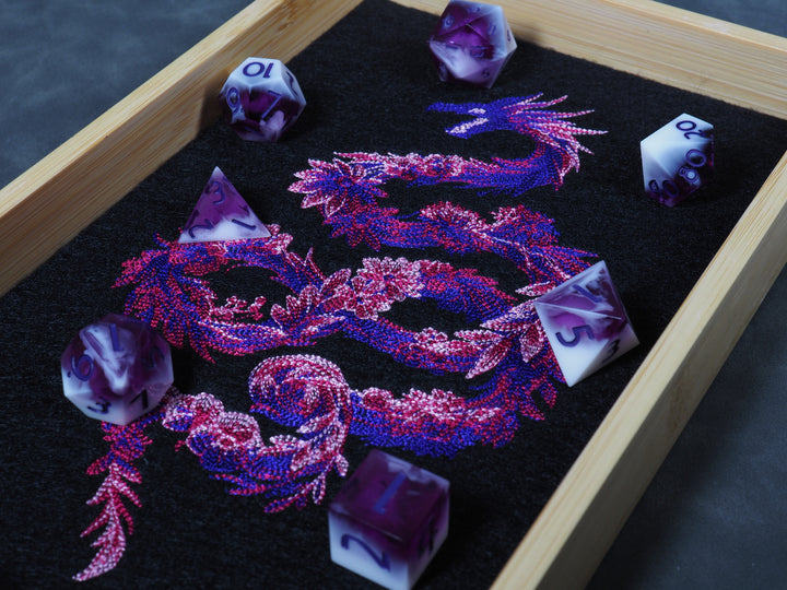 Kräuterdrache Lavendel Dicetray