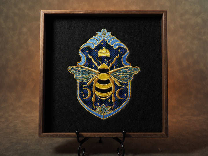 Bienenschild Blau Dicetray