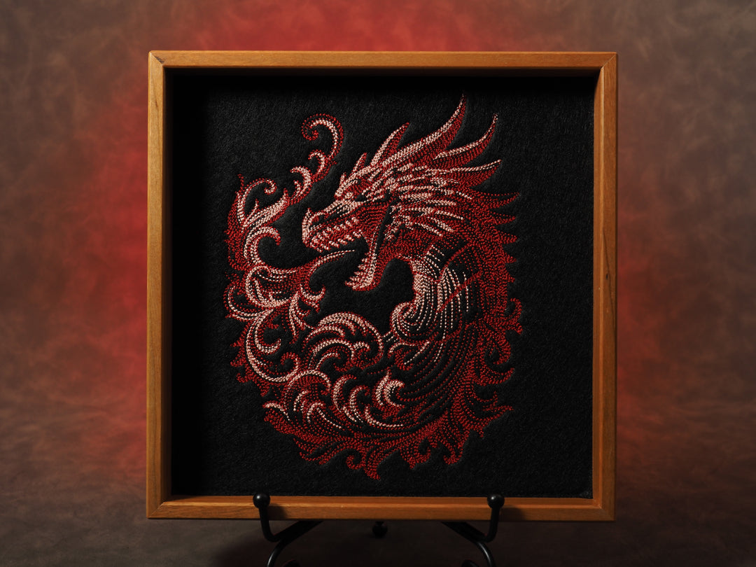 Roter Chromatischer Drache Dicetray