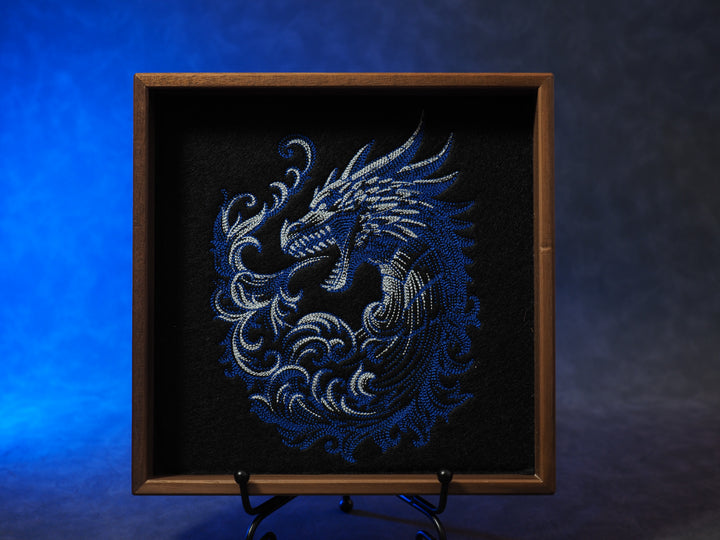 Blauer Chromatischer Drache Dicetray