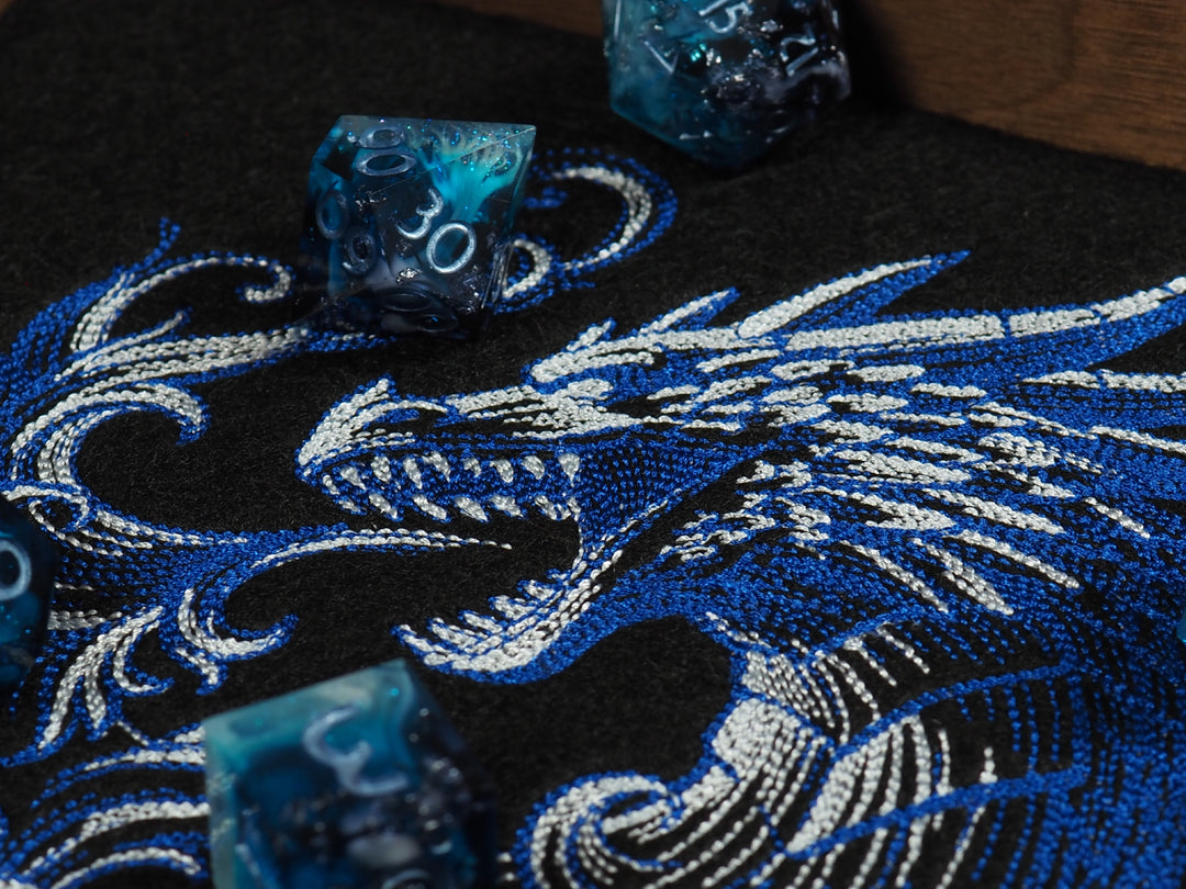 Blauer Chromatischer Drache Dicetray