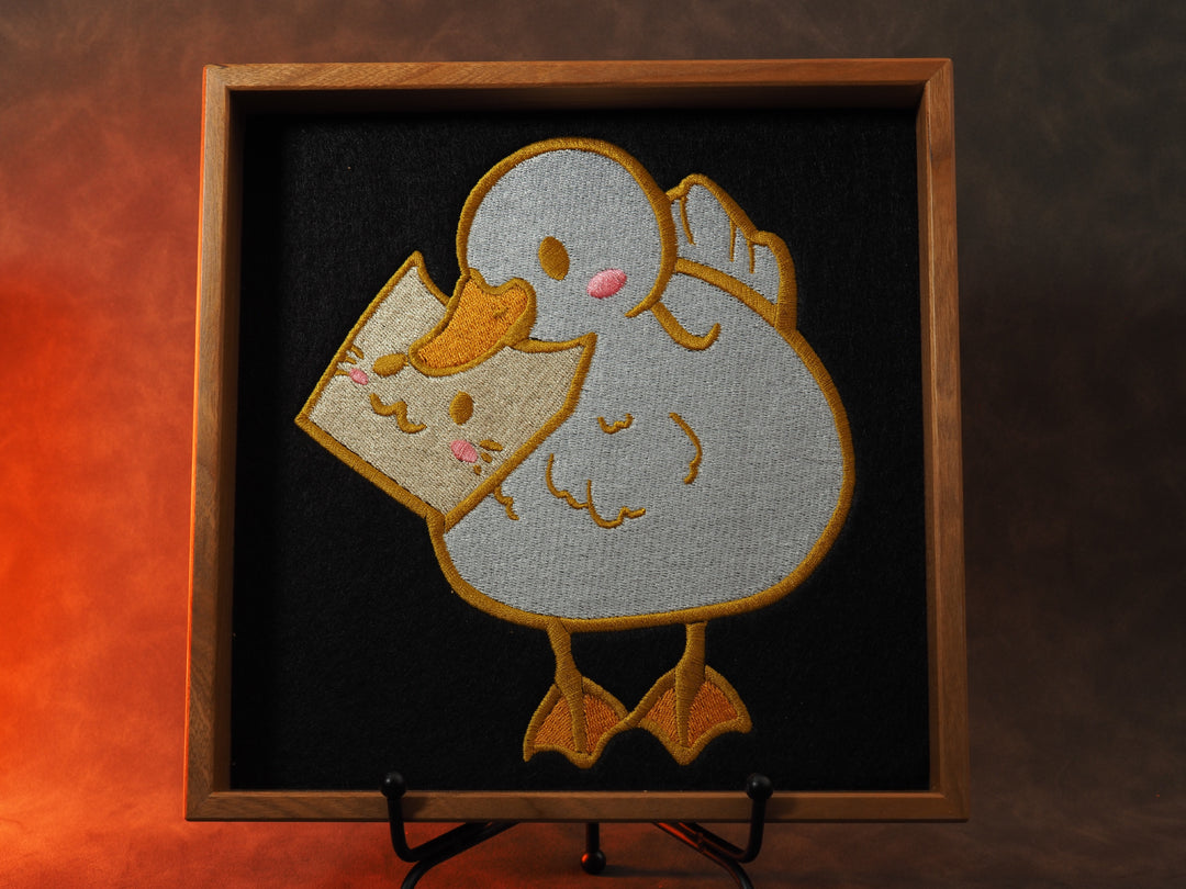 Ente mit Brot Dicetray