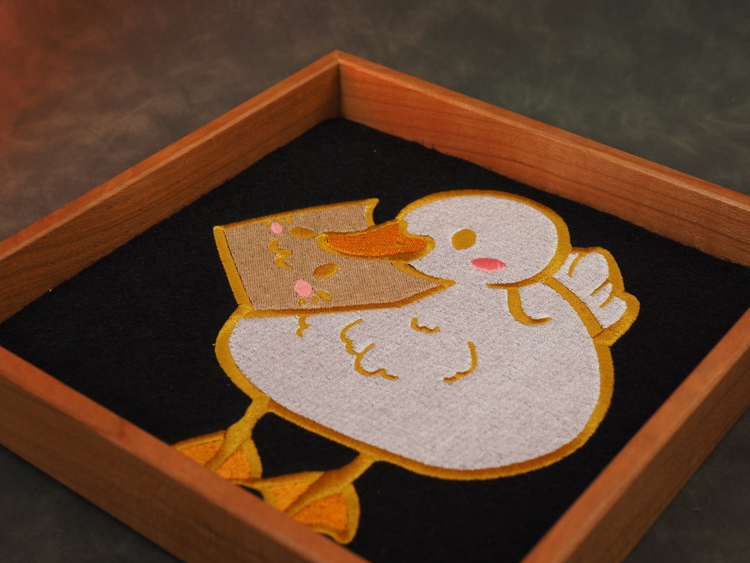 Ente mit Brot Dicetray