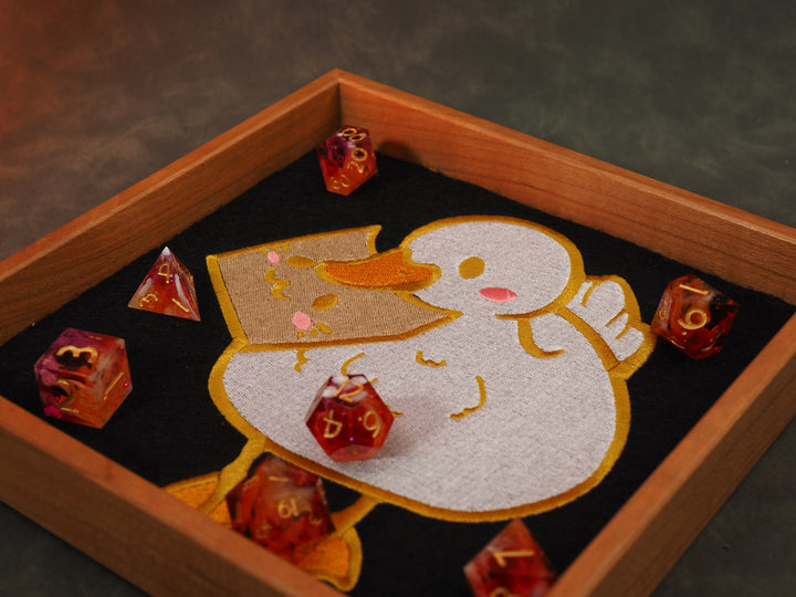 Ente mit Brot Dicetray