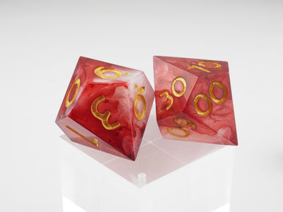 Drip Dice Bright Red