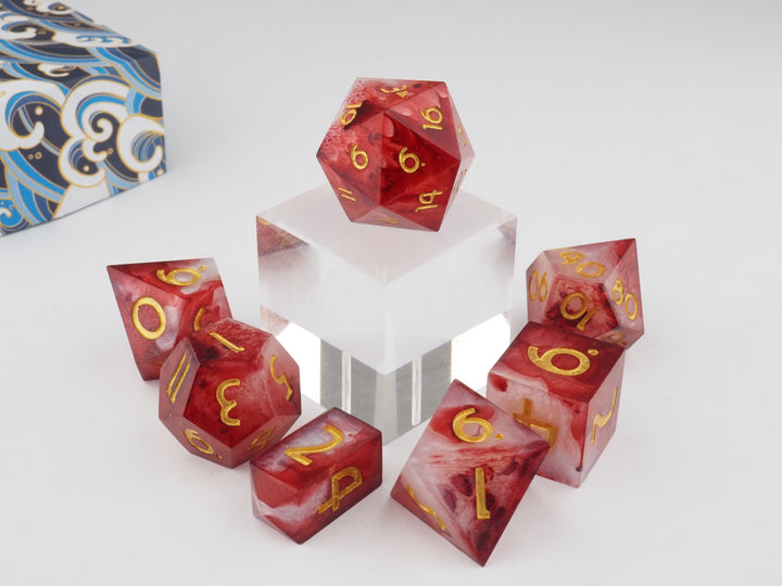 Drip Dice Hellrot